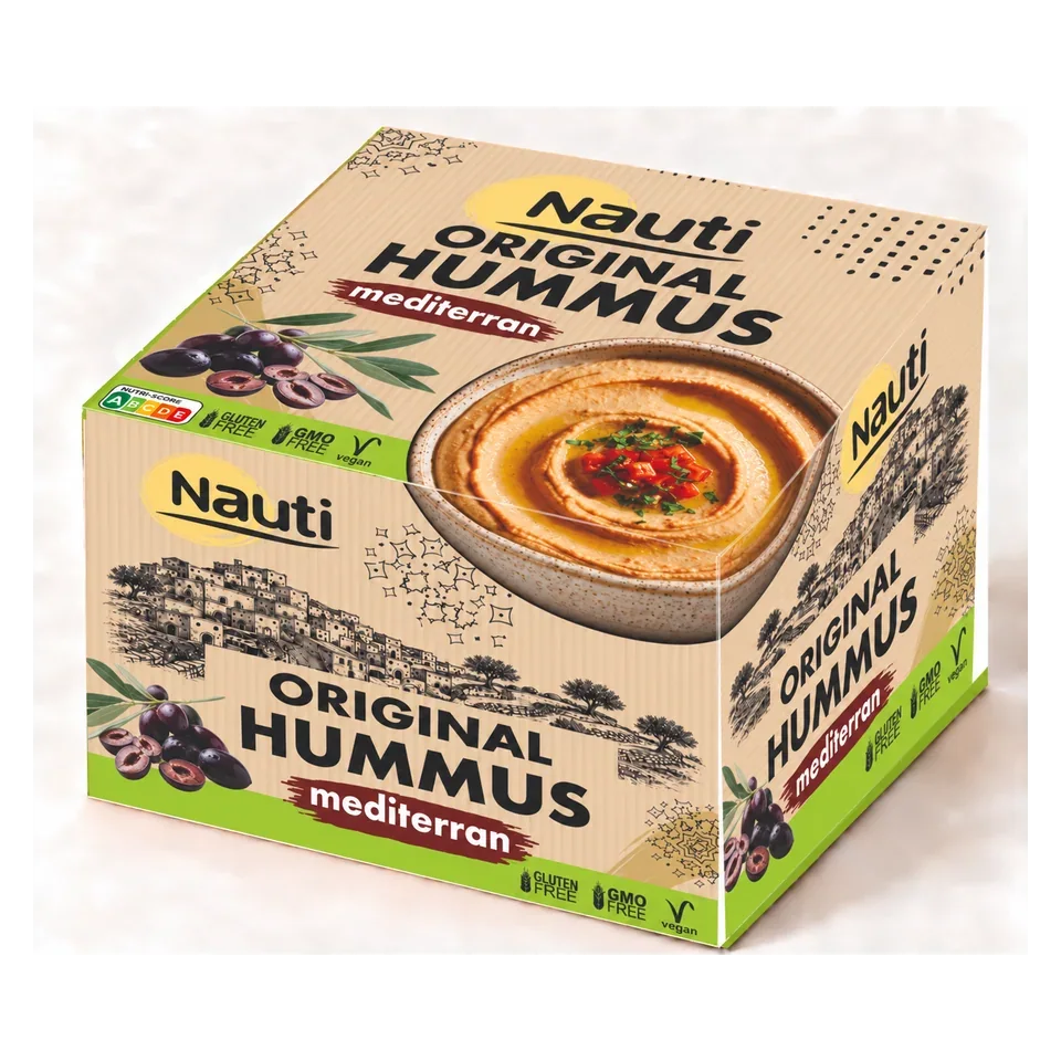 Nauti Original Hummus Mediterranean boxed cup
