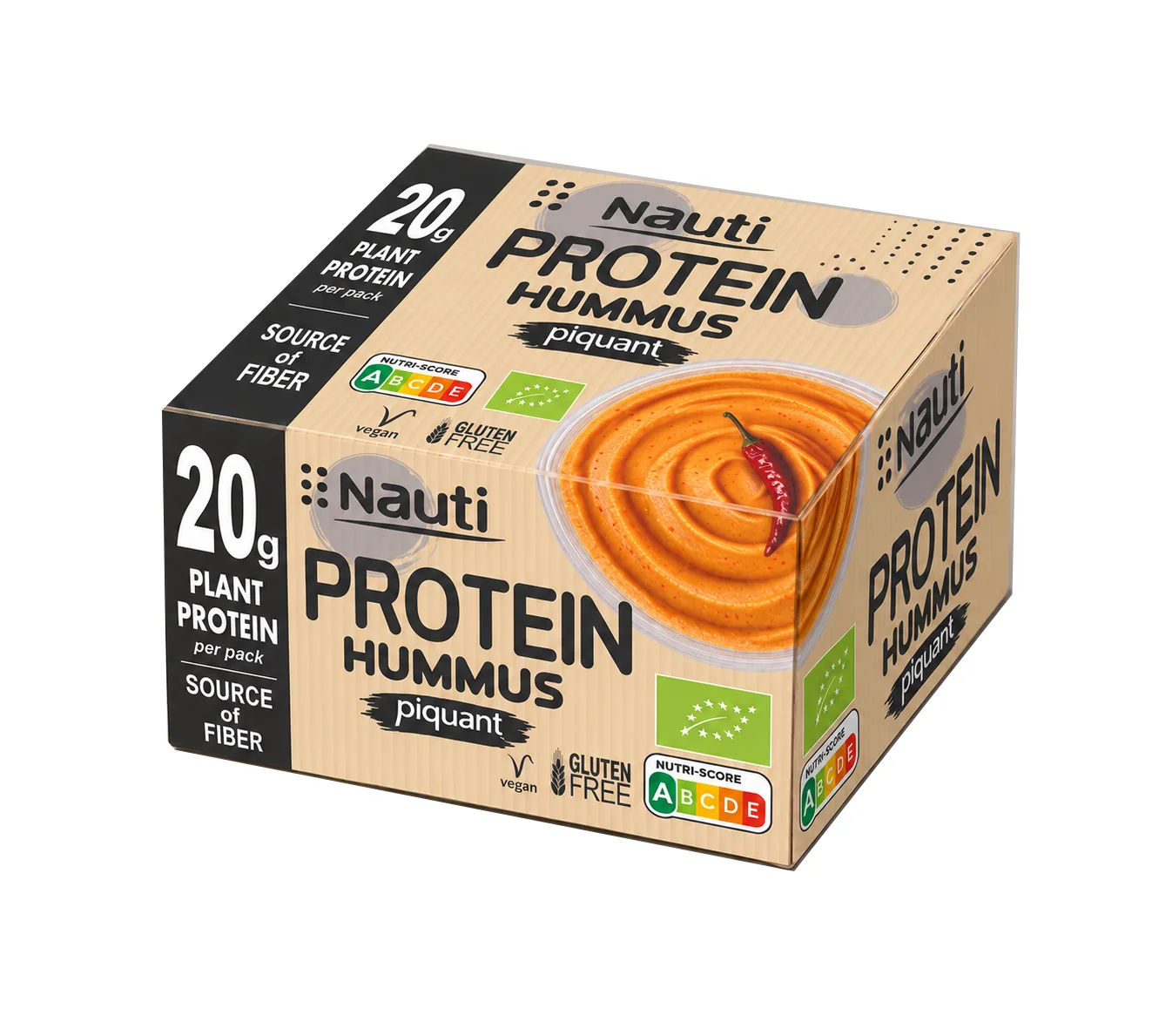 Protein Hummus Piquant — boxed cup